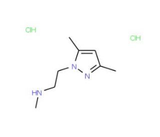 [2-(3,5-Dimethyl-pyrazol-1-yl)-ethyl]-methyl-amine dihydrochloride - chemical structure image