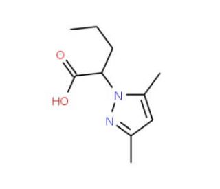 2-(3,5-Dimethyl-pyrazol-1-yl)-pentanoic acid - chemical structure image