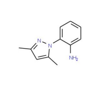 2-(3,5-Dimethyl-pyrazol-1-yl)-phenylamine (CAS 60418-47-5) - chemical structure image