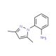 2-(3,5-Dimethyl-pyrazol-1-yl)-phenylamine (CAS 60418-47-5) - chemical structure image