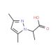 2-(3,5-Dimethyl-pyrazol-1-yl)-propionic acid (CAS 956508-33-1) - chemical structure image