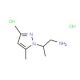 2-(3,5-Dimethyl-pyrazol-1-yl)-propylamine dihydrochloride - chemical structure image