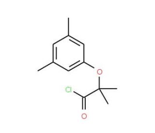 2-(3,5-dimethylphenoxy)-2-methylpropanoyl chloride - chemical structure image