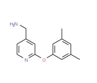 [2-(3,5-dimethylphenoxy)pyridin-4-yl]methylamine (CAS 953735-45-0) - chemical structure image