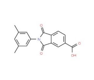 2-(3,5-dimethylphenyl)-1,3-dioxoisoindoline-5-carboxylic acid - chemical structure image