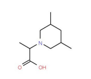 2-(3,5-Dimethylpiperidin-1-yl)propanoic acid - chemical structure image