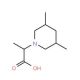 2-(3,5-Dimethylpiperidin-1-yl)propanoic acid - chemical structure image