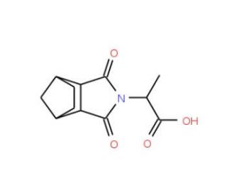 2-(3,5-Dioxo-4-aza-tricyclo[5.2.1.0*2,6*]-dec-4-yl)propionic acid (CAS 32392-58-8) - chemical structure image