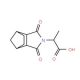 2-(3,5-Dioxo-4-aza-tricyclo[5.2.1.0*2,6*]-dec-4-yl)propionic acid (CAS 32392-58-8) - chemical structure image