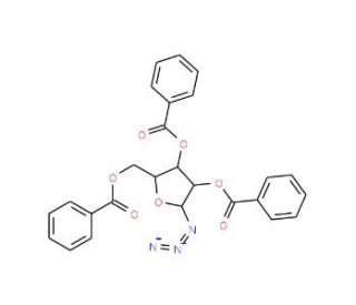 2,3,5-Tri-O-benzoyl-b-D-ribofuranosyl azide (CAS 7408-41-5) - chemical structure image