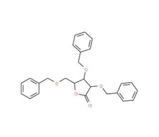 2,3,5-Tri-O-benzyl-D-ribono-1,4-lactone (CAS 55094-52-5) - chemical structure image