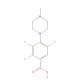 2,3,5-Trifluoro-4-(4-methylpiperazin-1-yl)benzoic acid (CAS 812643-49-5) - chemical structure image
