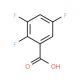 2,3,5-Trifluorobenzoic acid (CAS 654-87-5) - chemical structure image