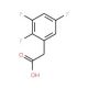 2,3,5-Trifluorophenylacetic acid (CAS 132992-28-0) - chemical structure image