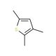 2,3,5-Trimethylthiophene (CAS 1795-05-7) - chemical structure image