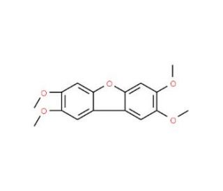 2,3,7,8-Tetramethoxydibenzofuran (CAS 109881-52-9) - chemical structure image