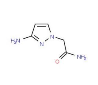 2-(3-amino-1H-pyrazol-1-yl)acetamide - chemical structure image