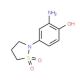 2-(3-amino-4-hydroxyphenyl)-1λ{6},2-thiazolidine-1,1-dione (CAS 1147800-90-5) - chemical structure image