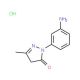 2-(3-Aminophenyl)-5-methyl-2,4-dihydro-pyrazol-3-one hydrochloride - chemical structure image