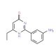 2-(3-aminophenyl)-6-ethyl-3,4-dihydropyrimidin-4-one - chemical structure image