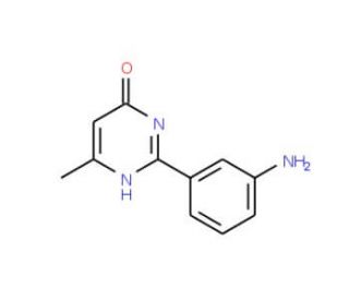 2-(3-aminophenyl)-6-methyl-3,4-dihydropyrimidin-4-one - chemical structure image