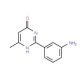 2-(3-aminophenyl)-6-methyl-3,4-dihydropyrimidin-4-one - chemical structure image