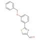 2-(3-Benzyloxyphenyl)thiazole-4-carbaldehyde (CAS 885278-72-8) - chemical structure image