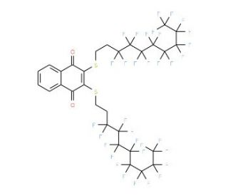 2,3-Bis(1H,1H,2H,2H-perfluorodecylthio)-1,4-naphthoquinone - chemical structure image