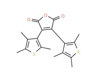 2,3-Bis(2,4,5-trimethyl-3-thienyl)maleic Anhydride (CAS 112440-47-8) - chemical structure image