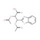 2,3-bis(acetyloxy)-3-(1,3-benzothiazol-2-yl)propanoic acid (CAS 97338-86-8) - chemical structure image
