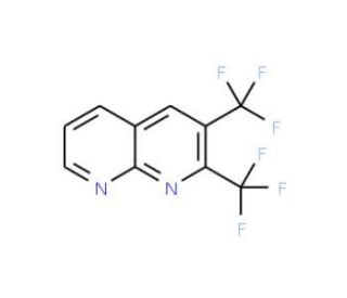 2,3-Bis-(trifluoromethyl)-1,8-naphthyridine - chemical structure image