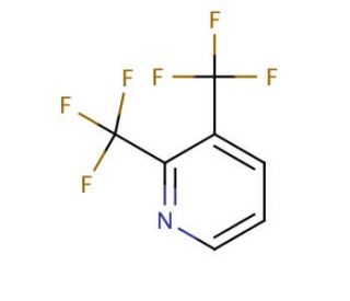 2,3-Bis(trifluoromethyl)pyridine (CAS 1644-68-4) - chemical structure image