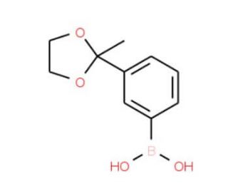 2-(3-Boronobenzene)-2-methyl-1,3-dioxolane (CAS 850568-50-2) - chemical structure image