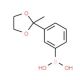 2-(3-Boronobenzene)-2-methyl-1,3-dioxolane (CAS 850568-50-2) - chemical structure image