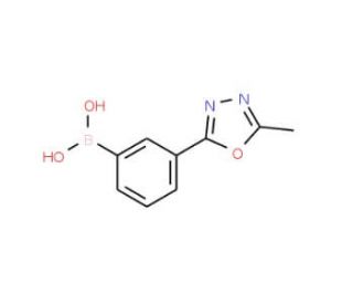 2-(3-Boronophenyl)-5-methyl-1,3,4-oxadiazole (CAS 913836-04-1) - chemical structure image