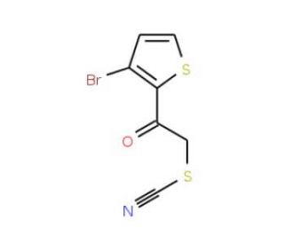 2-(3-Bromo-2-thienyl)-2-oxoethyl thiocyanate - chemical structure image