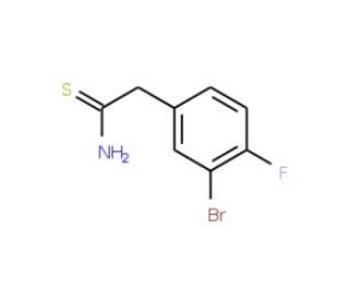 2-(3-bromo-4-fluorophenyl)ethanethioamide - chemical structure image