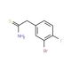 2-(3-bromo-4-fluorophenyl)ethanethioamide - chemical structure image