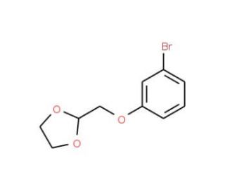 2-(3-Bromo-phenoxymethyl)-[1,3]dioxolane (CAS 850348-68-4) - chemical structure image