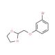 2-(3-Bromo-phenoxymethyl)-[1,3]dioxolane (CAS 850348-68-4) - chemical structure image