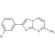 2-(3-Bromo-phenyl)-7-methyl-imidazo[1,2-a]pyrimidine (CAS 864685-42-7) - chemical structure image