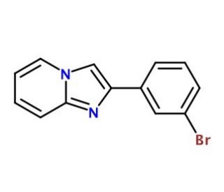 2-(3-Bromo-phenyl)-imidazo[1,2-a]pyridine (CAS 419557-33-8) - chemical structure image