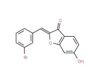 2-(3-bromobenzylidene)-6-hydroxy-1-benzofuran-3(2H)-one - chemical structure image
