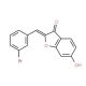 2-(3-bromobenzylidene)-6-hydroxy-1-benzofuran-3(2H)-one - chemical structure image