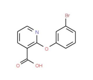 2-(3-bromophenoxy)nicotinic acid - chemical structure image