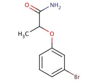 2-(3-bromophenoxy)propanamide (CAS 915923-02-3) - chemical structure image