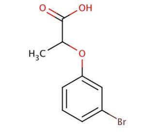 2-(3-bromophenoxy)propanoic acid (CAS 41183-67-9) - chemical structure image