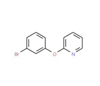 2-(3-Bromophenoxy)pyridine (CAS 92545-83-0) - chemical structure image