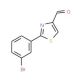 2-(3-bromophenyl)-1,3-thiazole-4-carbaldehyde (CAS 750624-69-2) - chemical structure image