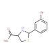 2-(3-bromophenyl)-1,3-thiazolidine-4-carboxylic acid - chemical structure image